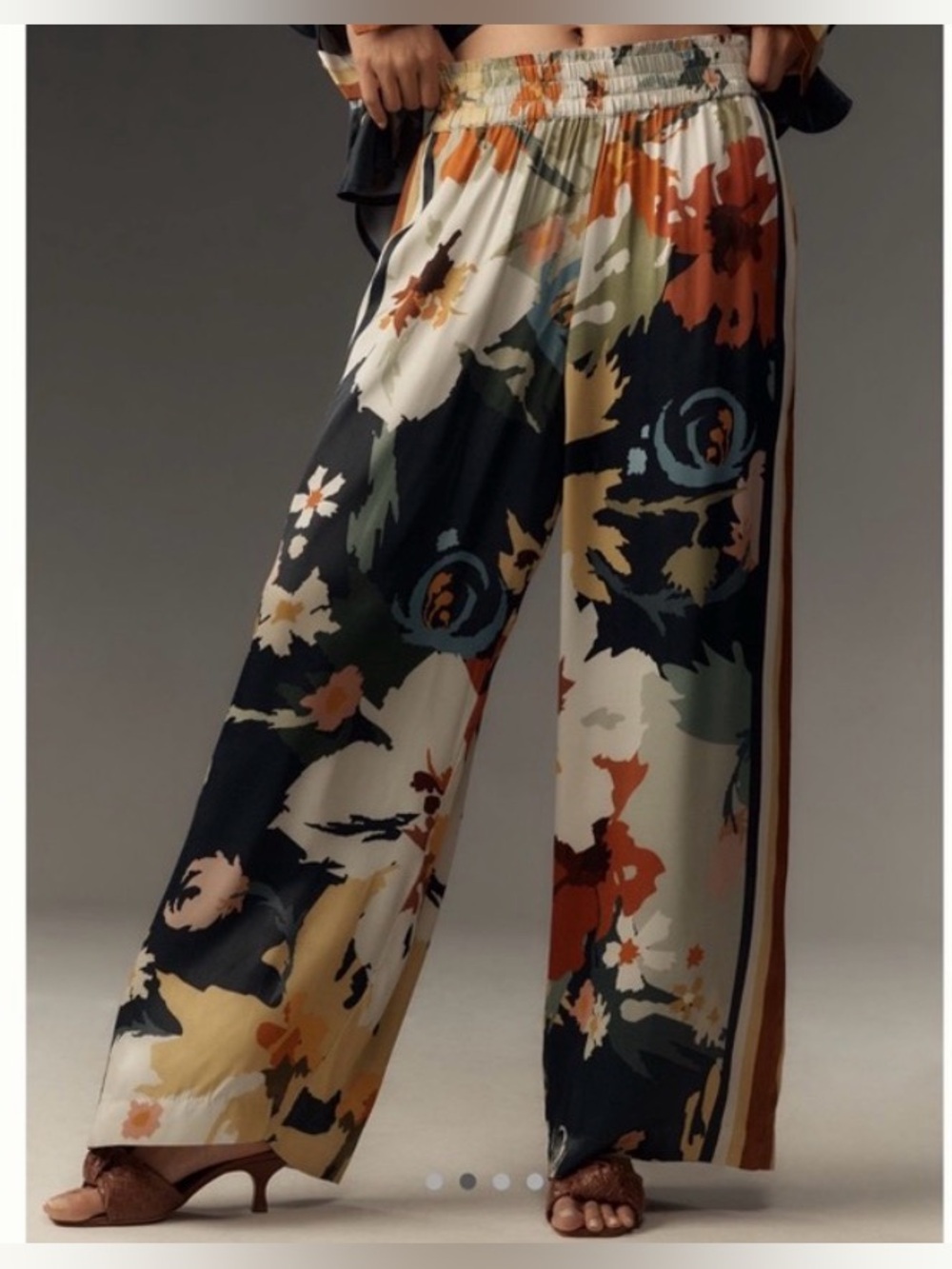 Conditions Apply Imara Satin Wide-Leg Pants